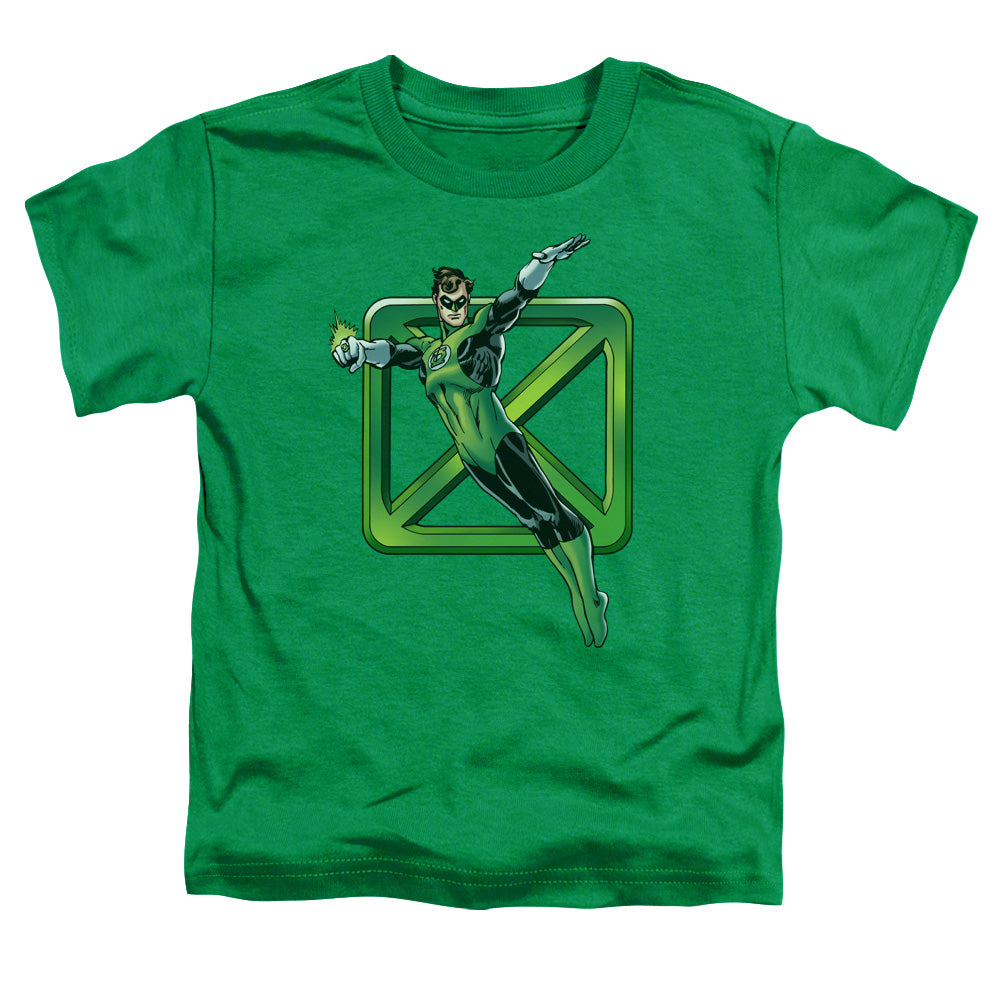 DC Comics Green Cross Toddler Kids Youth T Shirt Kelly Green