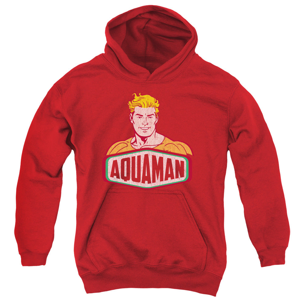 DC Comics Aquaman Sign Kids Youth Hoodie Red