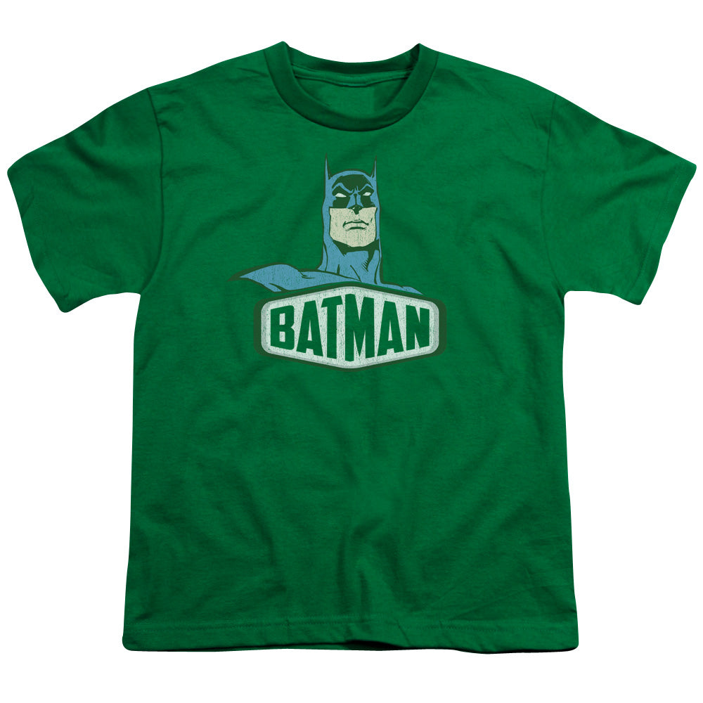 DC Comics Batman Sign Kids Youth T Shirt Kelly Green