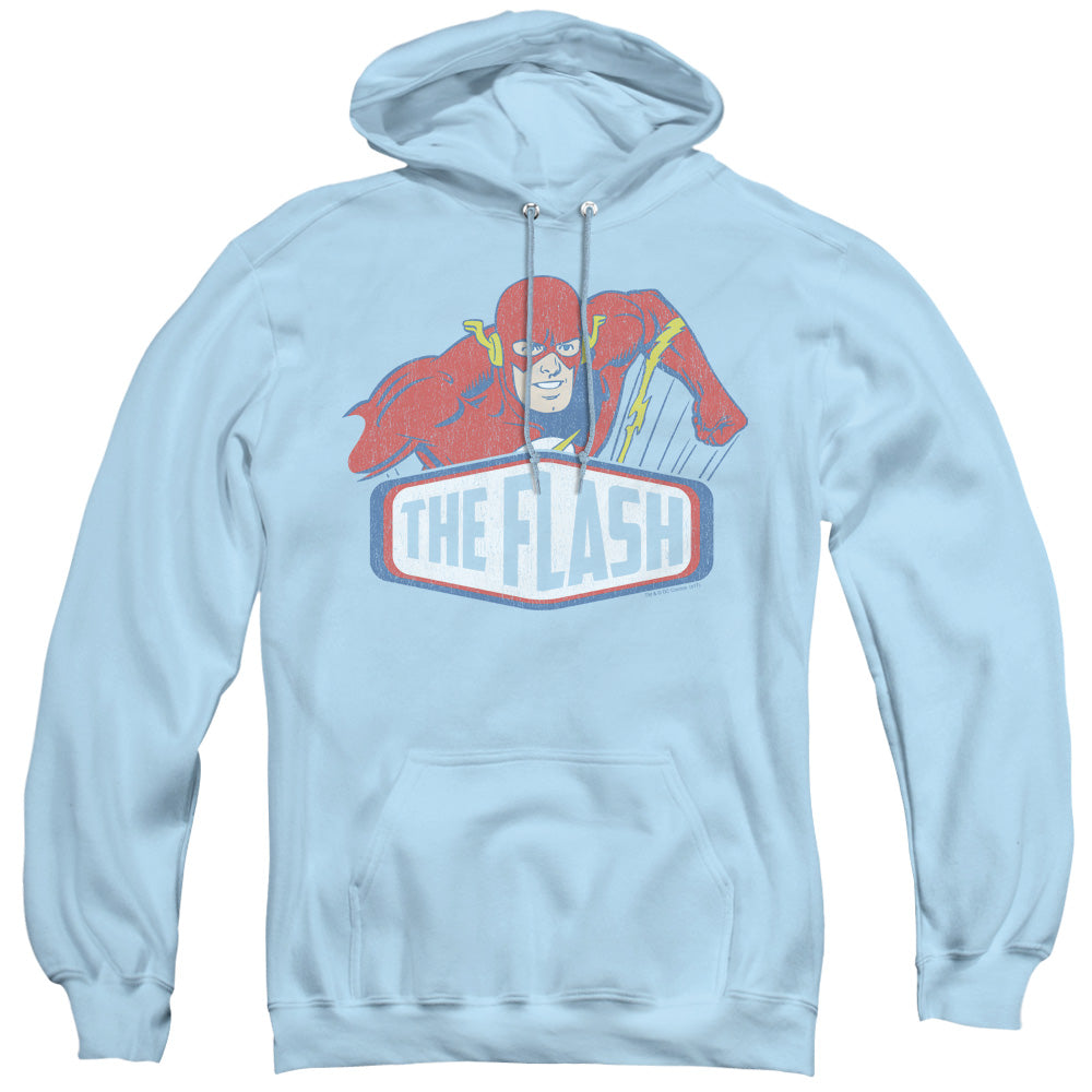 DC Comics Flash Flash Sign Mens Hoodie Light Blue