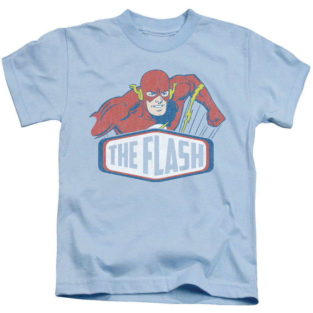 DC Comics Flash Flash Sign Juvenile Kids Youth T Shirt Light Blue 