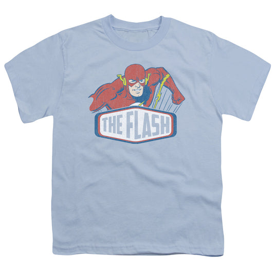 DC Comics Flash Flash Sign Kids Youth T Shirt Light Blue