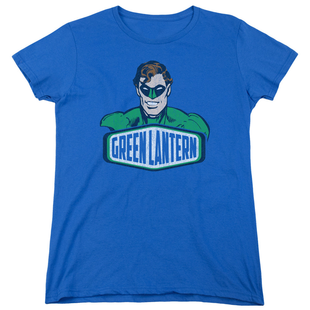 DC Comics Green Lantern Sign Womens T Shirt Royal Blue
