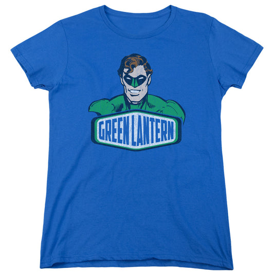 DC Comics Green Lantern Sign Womens T Shirt Royal Blue