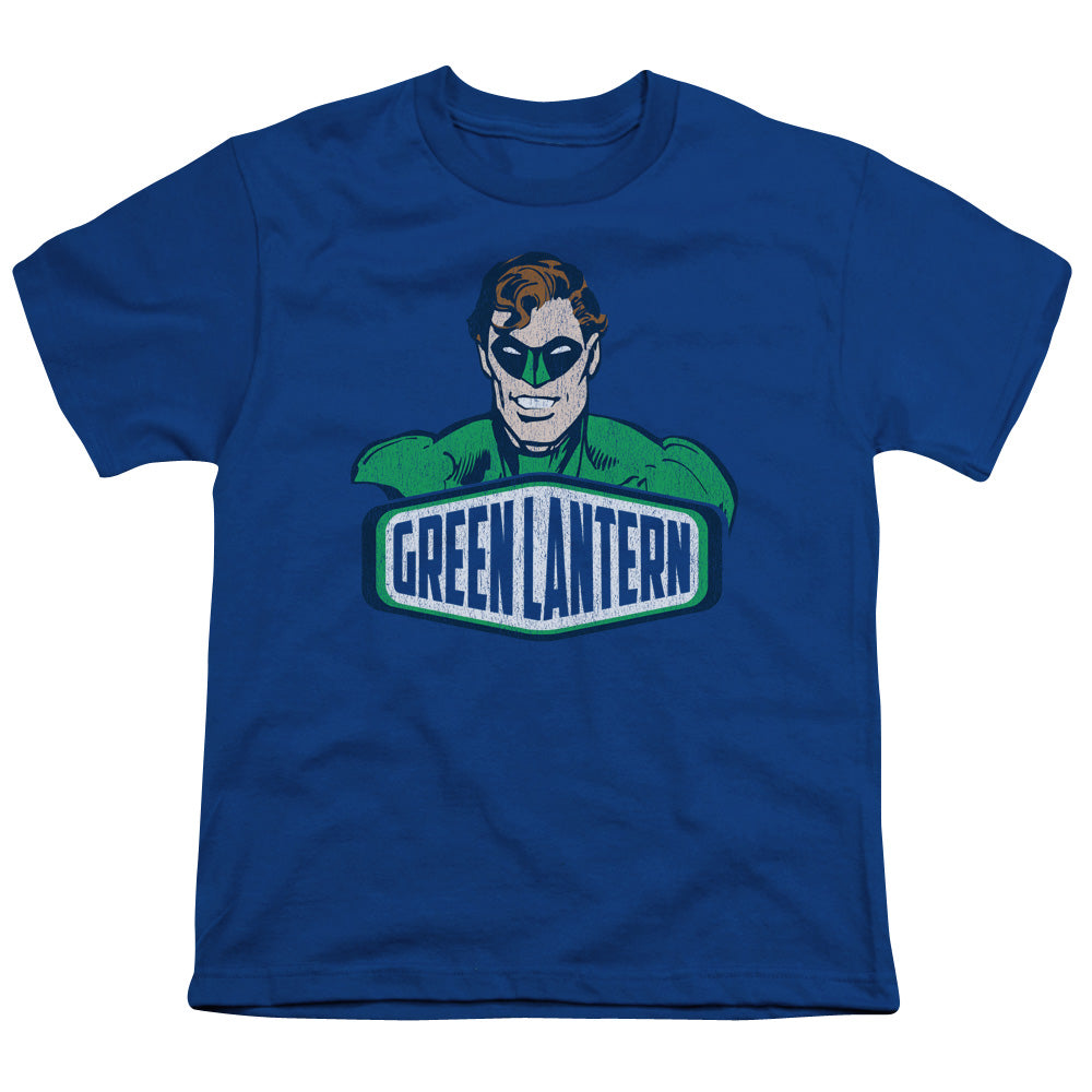 DC Comics Green Lantern Sign Kids Youth T Shirt Royal Blue