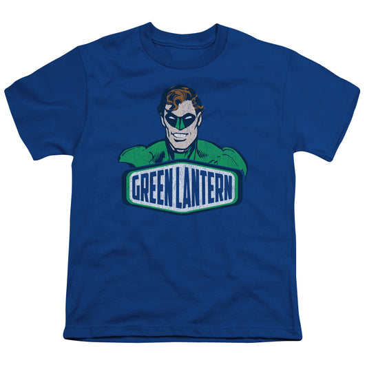 DC Comics Green Lantern Sign Kids Youth T Shirt Royal Blue