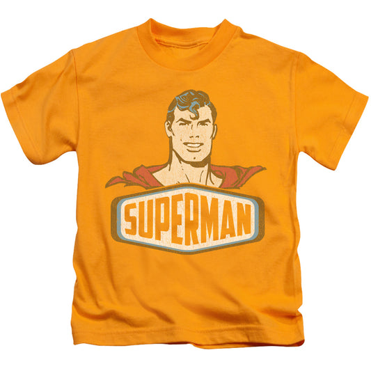 DC Comics Superman Sign Juvenile Kids Youth T Shirt Gold 