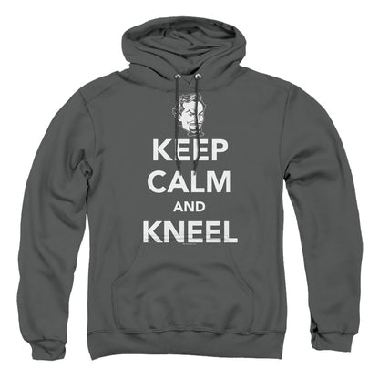 Dc Keep Calm And Kneel Mens Hoodie Charcoal Officially Licensed