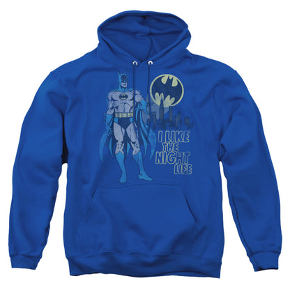Dc Night Life Mens Hoodie Royal Blue Officially Licensed