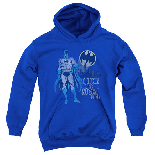 DC Comics Night Life Kids Youth Hoodie Royal