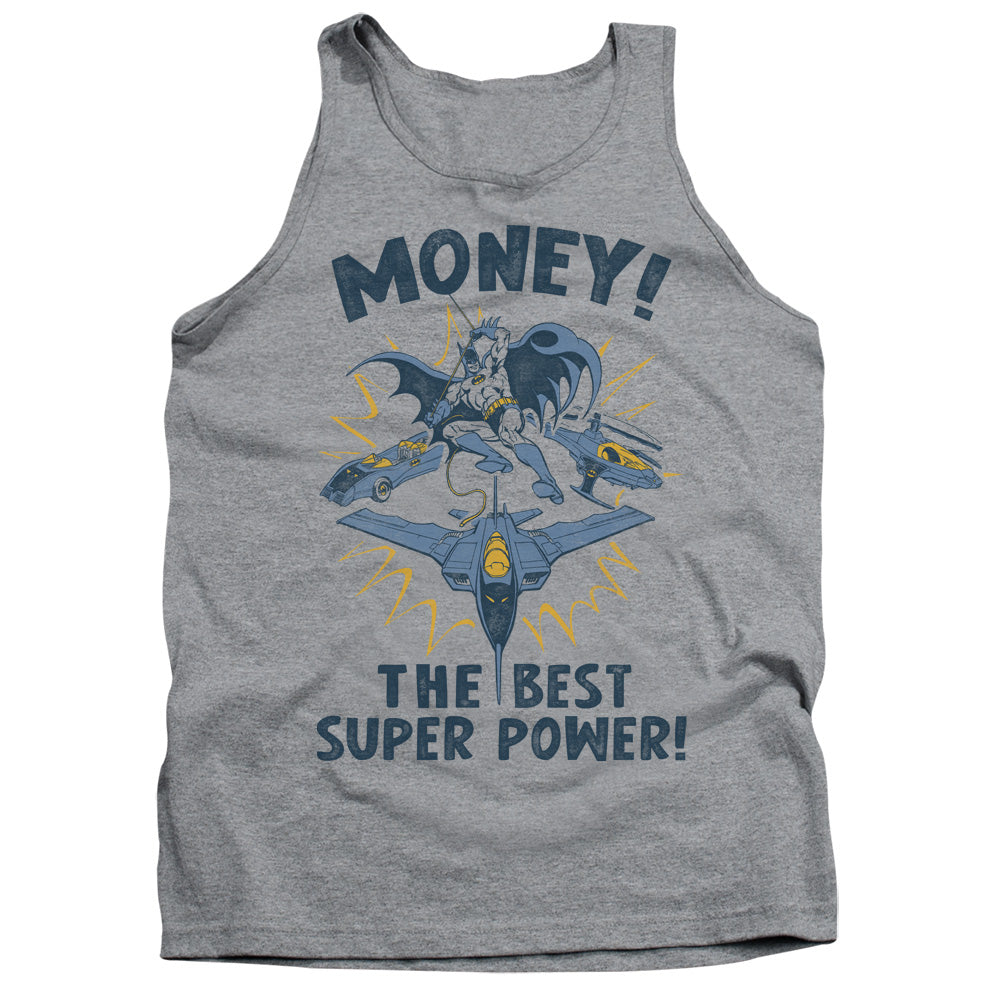 DC Comics Money Mens Tank Top Shirt Athletic Heather