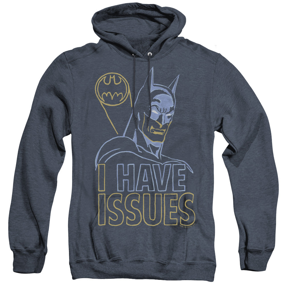 DC Comics Issues Heather Mens Hoodie Navy Blue