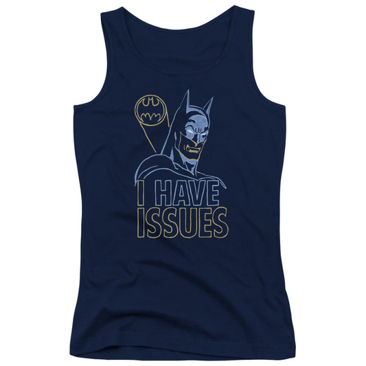 DC Comics Issues Womens Tank Top Shirt Navy Blue