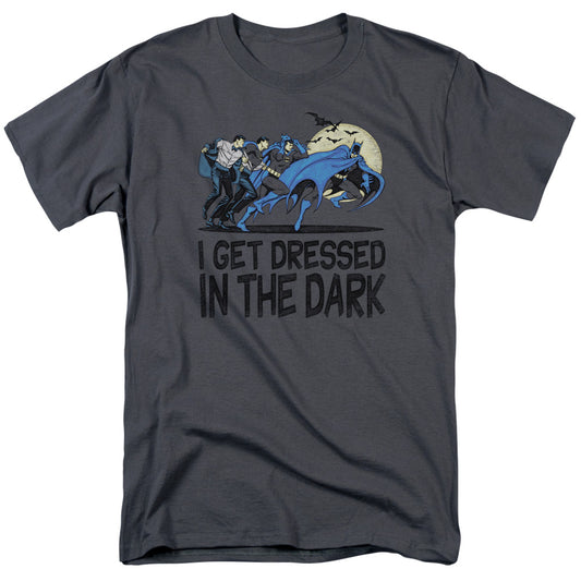 DC Comics Get Dressed Mens T Shirt Charcoal