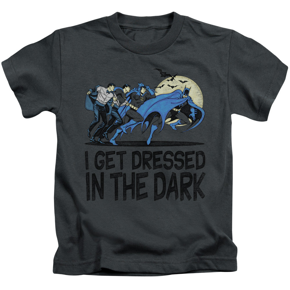 DC Comics Get Dressed Juvenile Kids Youth T Shirt Charcoal 