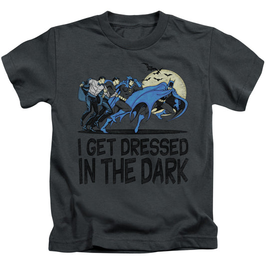 DC Comics Get Dressed Juvenile Kids Youth T Shirt Charcoal 