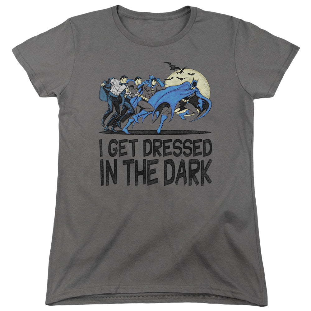DC Comics Get Dressed Womens T Shirt Charcoal