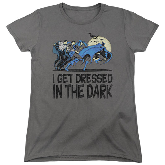 DC Comics Get Dressed Womens T Shirt Charcoal