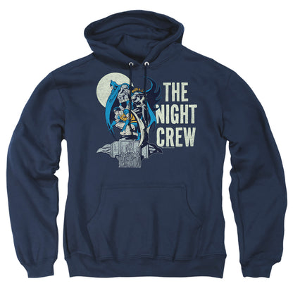 Dc Night Crew Mens Hoodie Navy Officially Licensed