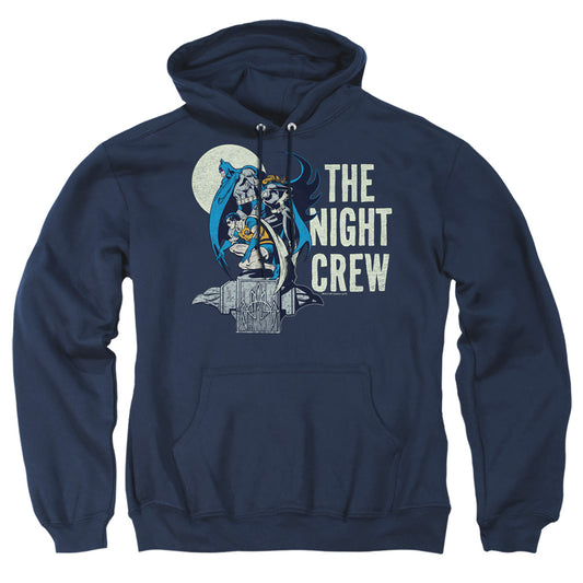 Dc Night Crew Mens Hoodie Navy Officially Licensed