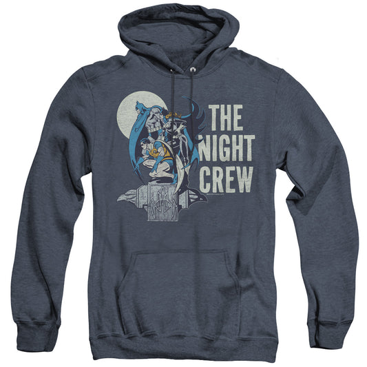 DC Comics Night Crew Heather Mens Hoodie Navy Blue
