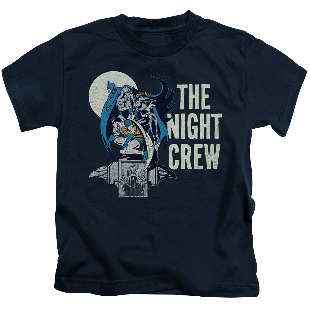 DC Comics Night Crew Juvenile Kids Youth T Shirt Navy Blue 