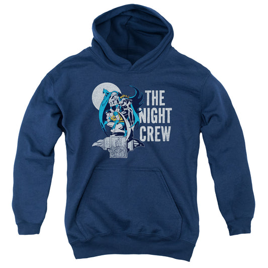DC Comics Night Crew Kids Youth Hoodie Navy Blue