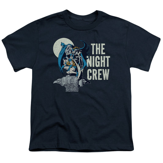 DC Comics Night Crew Kids Youth T Shirt Navy Blue