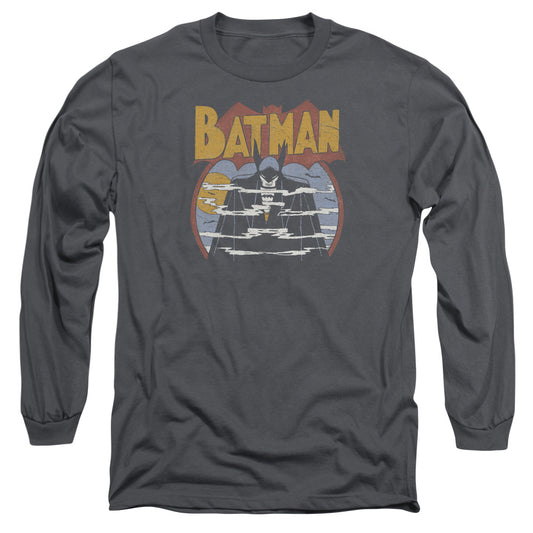 DC Comics Foggy Mens Long Sleeve Shirt Charcoal