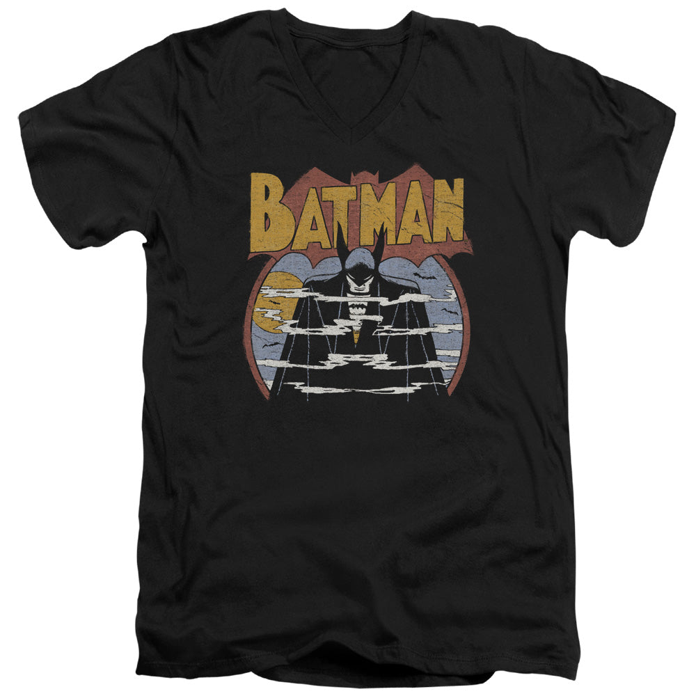 DC Comics Foggy Mens Slim Fit V Neck T Shirt Black
