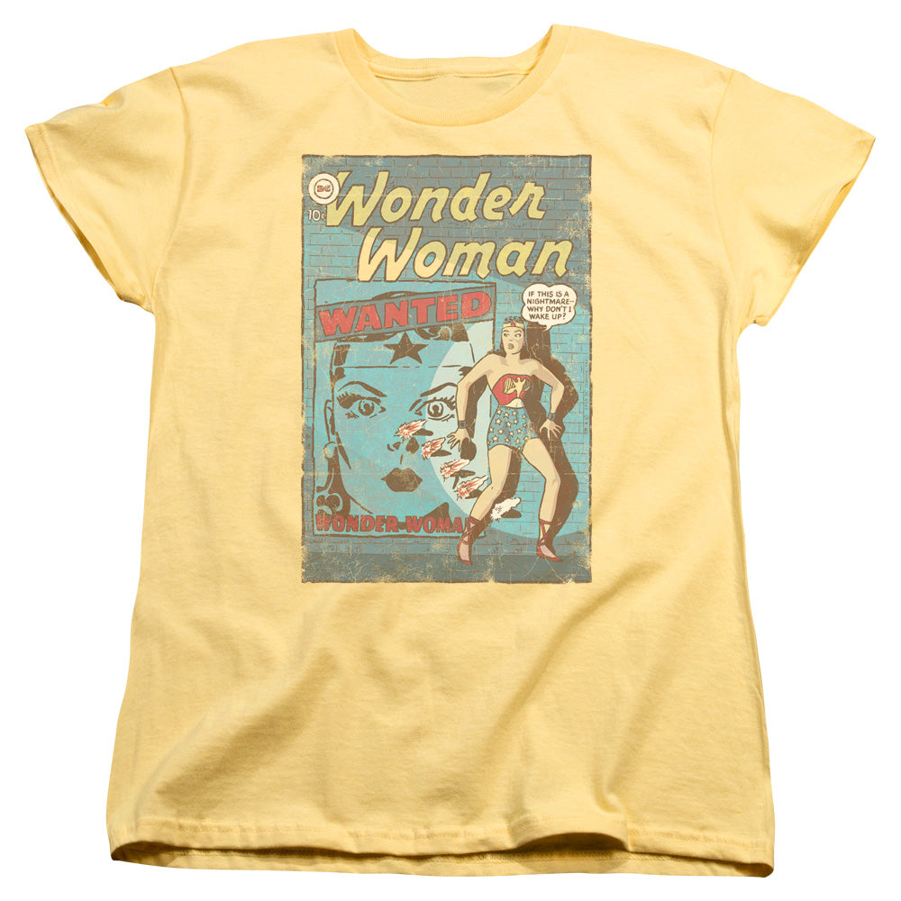 DC Comics Ww Wanted Womens T Shirt Banana