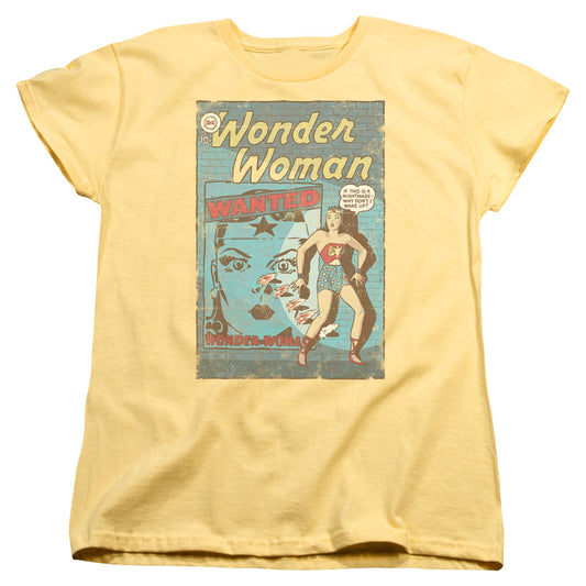 DC Comics Ww Wanted Womens T Shirt Banana