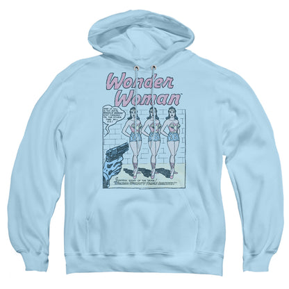 Dc Multiple Ww Mens Hoodie Light Blue Officially Licensed