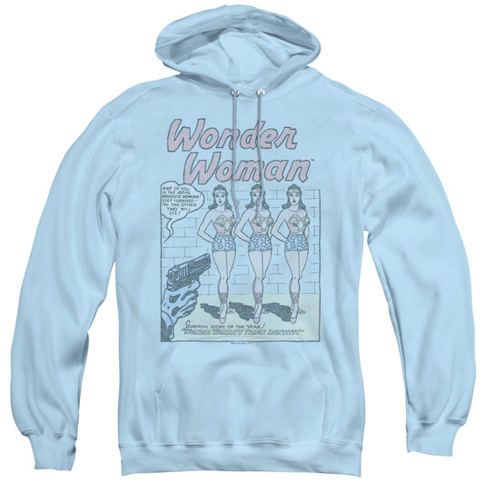 DC Comics Multiple Ww Mens Hoodie Light Blue