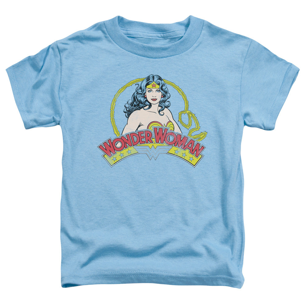 DC Comics Vintage Woman Toddler Kids Youth T Shirt Carolina Blue
