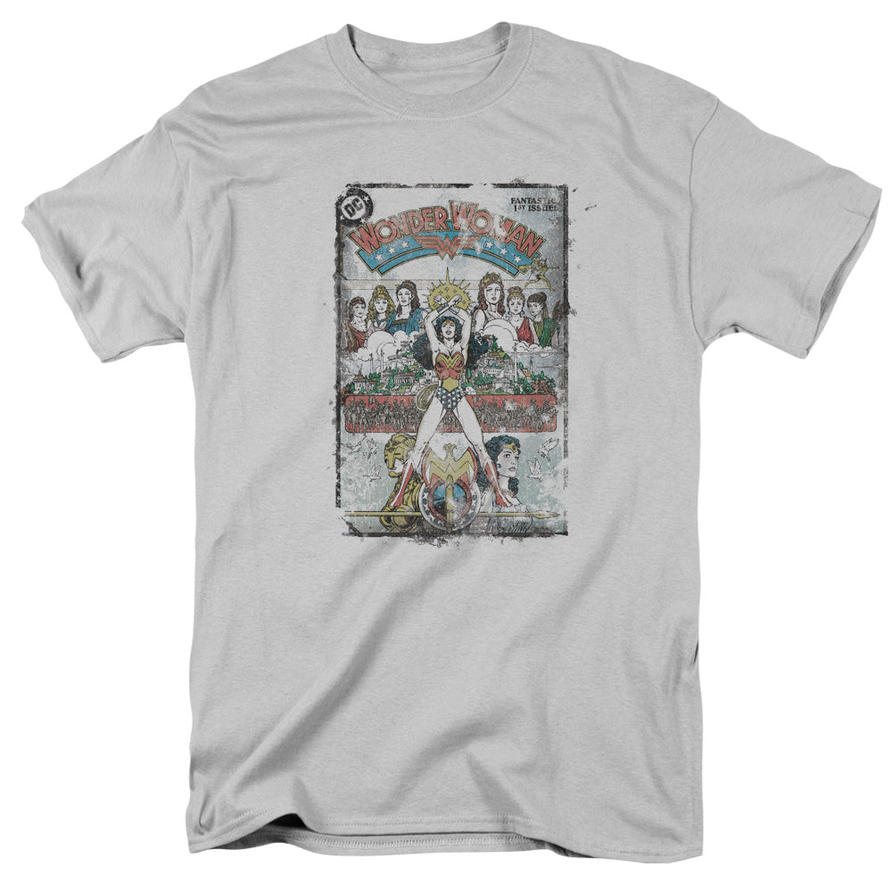 DC Comics Vol 1 Cover Mens T Shirt Silver