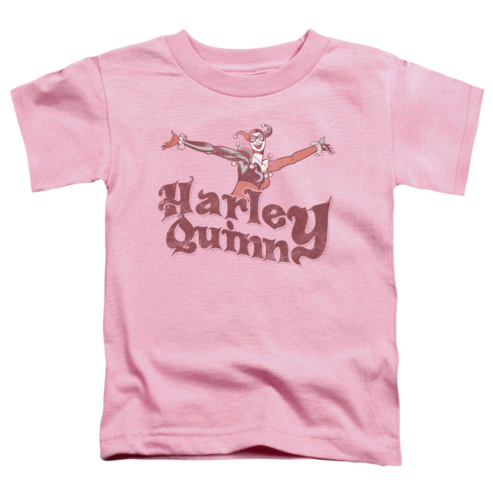 DC Comics Harley Hop Vintage Toddler Kids Youth T Shirt Pink