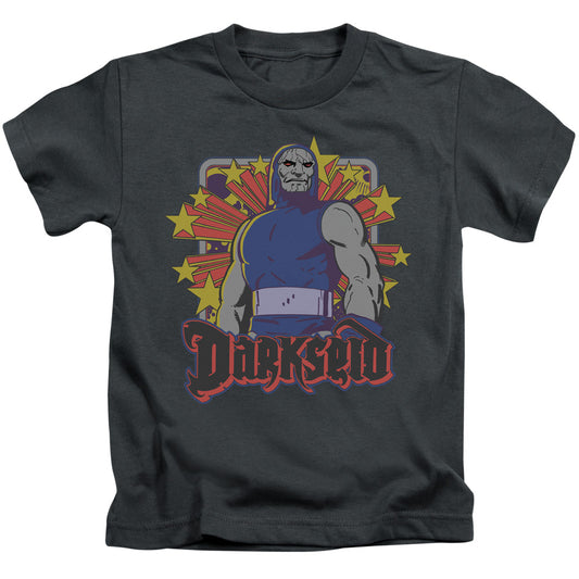DC Comics Darkseid Stars Juvenile Kids Youth T Shirt Charcoal 
