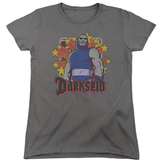 DC Comics Darkseid Stars Womens T Shirt Charcoal