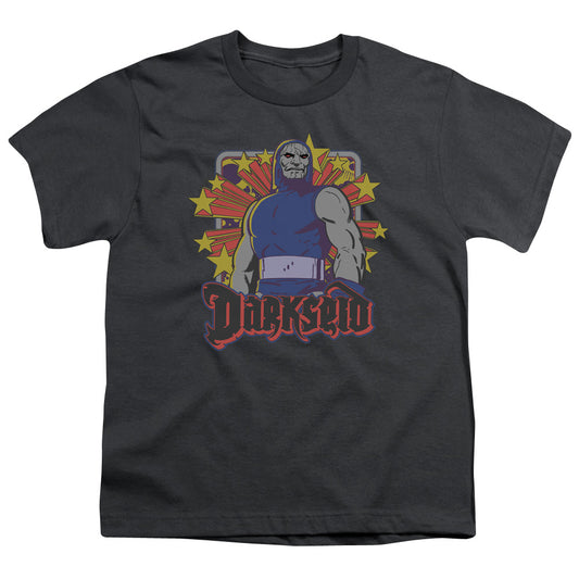DC Comics Darkseid Stars Kids Youth T Shirt Charcoal