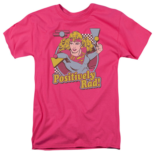 DC Comics Positively Rad Mens T Shirt Hot Pink