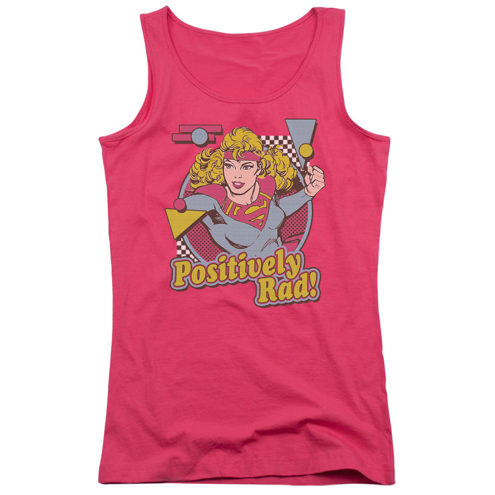 DC Comics Positively Rad Womens Tank Top Shirt Hot Pink