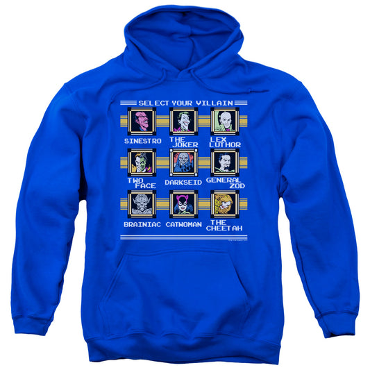 DC Comics Stage Select Mens Hoodie Royal Blue