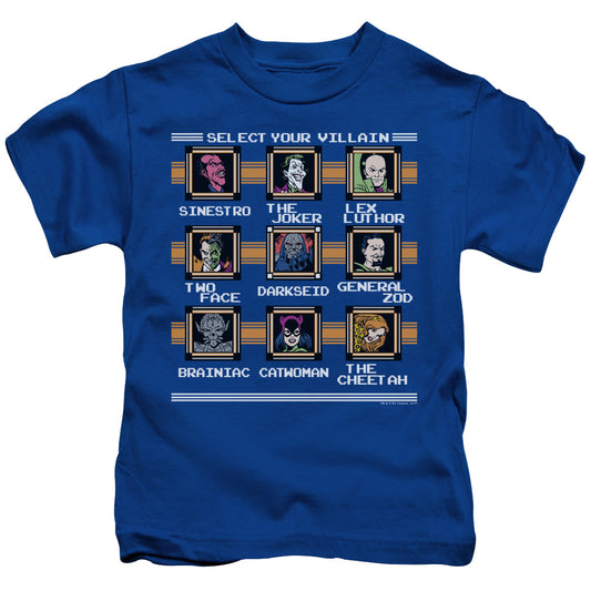 DC Comics Stage Select Juvenile Kids Youth T Shirt Royal Blue 