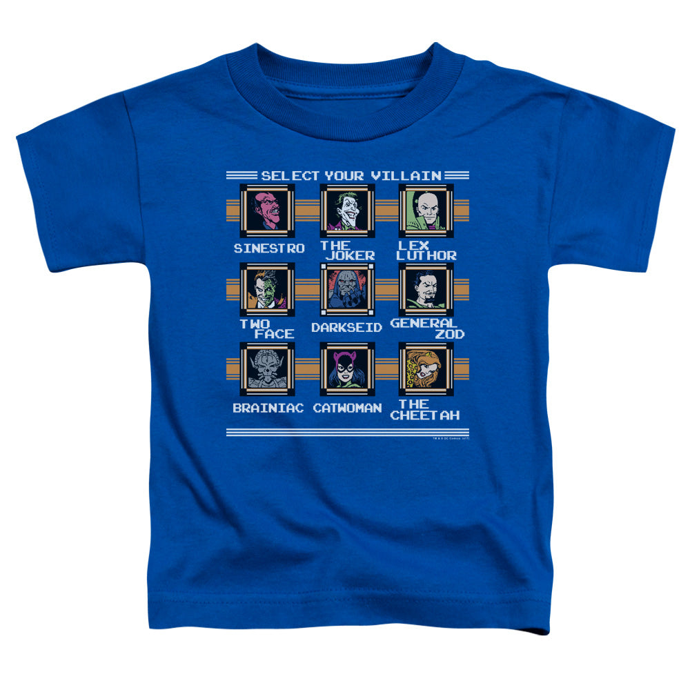 DC Comics Stage Select Toddler Kids Youth T Shirt Royal Blue