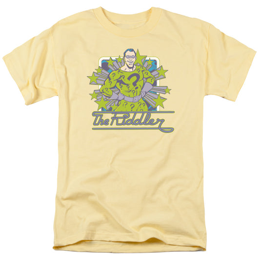 DC Comics Riddler Stars Mens T Shirt Yellow