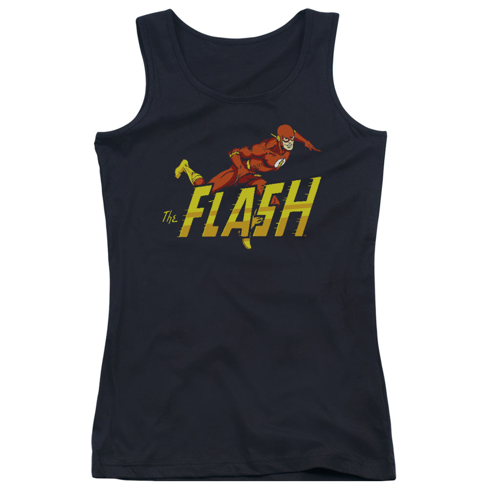 DC Comics Flash 8 Bit Flash Womens Tank Top Shirt Black