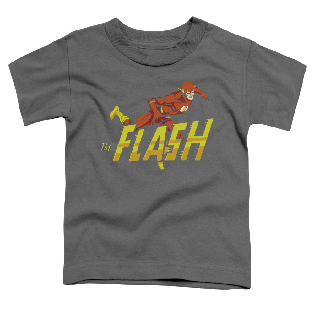 DC Comics Flash 8 Bit Flash Toddler Kids Youth T Shirt Black