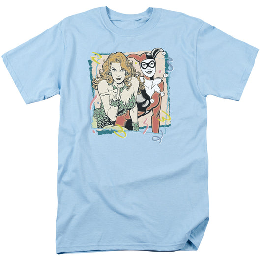 DC Comics Totally Harvey & Ivy Mens T Shirt Light Blue