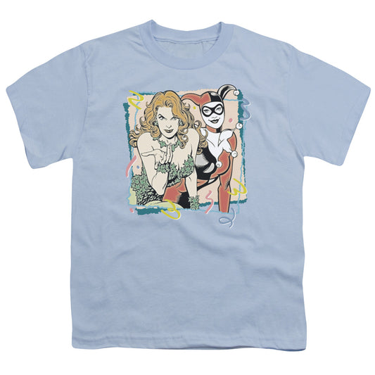 DC Comics Totally Harvey & Ivy Kids Youth T Shirt Light Blue